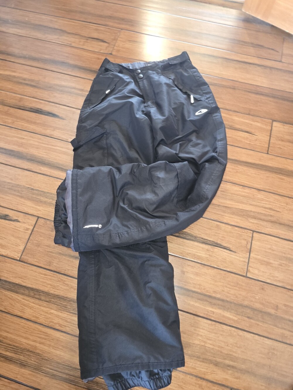 Boys Size Large 12 To 14 Champion Black Snow Pants